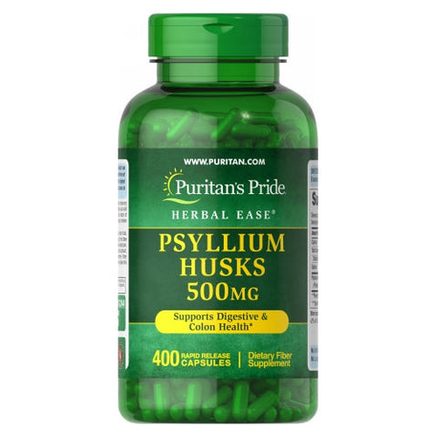 Puritan's Pride, Psyllium Husks, 500 mg, 400 Capsules Puritan's Pride