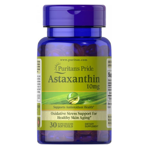 Puritan's Pride, Natural Astaxanthin, 10 mg, 30 Softgels Puritan's Pride