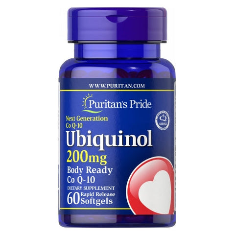 Puritan's Pride, Ubiquinol, 200 mg, 60 Rapid Release Softgels Puritan's Pride