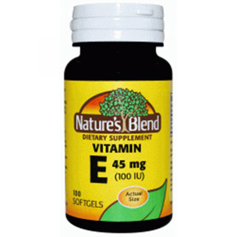 Nature's Blend, Vitamin E, 450mg (1000IU), 100 Softgels Nature's Blend