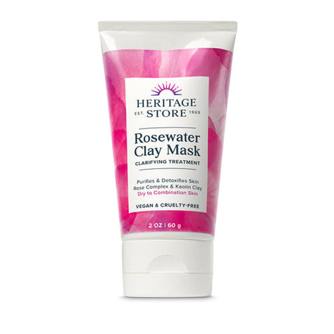 Heritage Store, Rosewater Clay Mask, 1 Oz Heritage Store