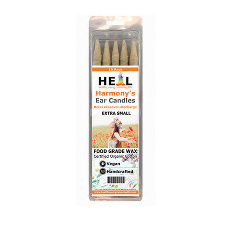 Harmony, Extra Small Unscented Ear Candles, 10 Count Harmony