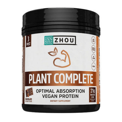 Zhou Nutrition, Plant Complete Chocolate, 608 Grams Zhou Nutrition