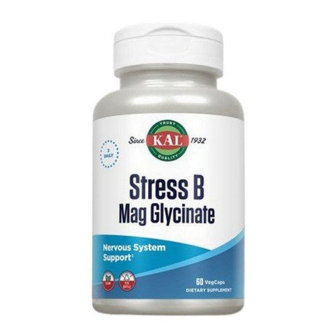 Kal, Stress B Magnesium Glycinate, 60 Veg Caps Kal