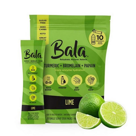 Bala Enzyme, Bala Enzyme Drink Stick Pack Lime, 10 Count Bala Enzyme