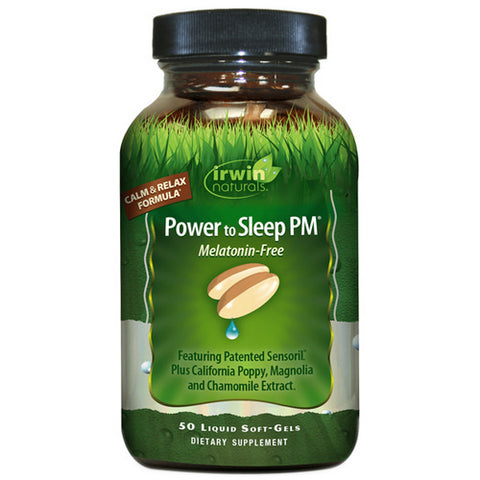 Irwin Naturals, Power to Sleep PM Melatonin-Free, 50 Softgels Irwin Naturals