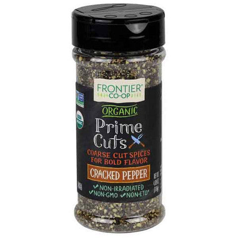 Frontier Coop, Organic Prime Cuts Cracked Pepper, 4.09 Oz Frontier Coop