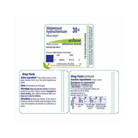 Boiron, Histaminum Hydrochloricum, 80 Count Boiron