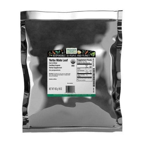 Frontier Coop, Organic Yerba Mate Leaf Cut & Sifted, 1 Lb Frontier Coop