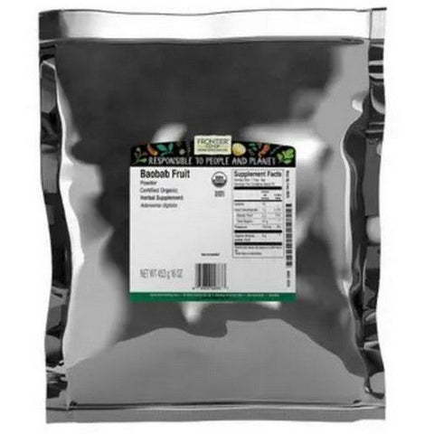 Frontier Coop, Organic Baobab Fruit Powder, 1 Lb Frontier Coop
