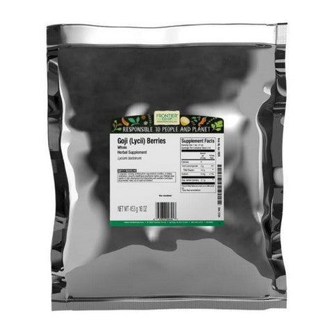 Frontier Coop, Goji (Lycii) Berries (Gou Qi Zi) Whole, 1 Lb Frontier Coop