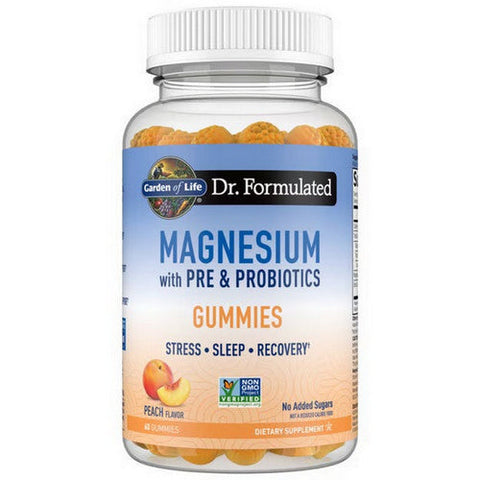 Garden of Life, Dr. Formulated Magnesium Gummies Peach, 60 Gummies