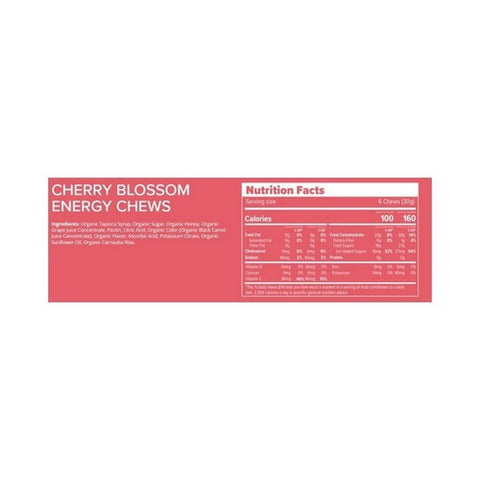 Honey Stinger, Organic Energy Chews Cherry Blossom, 1.8 Oz Honey Stinger