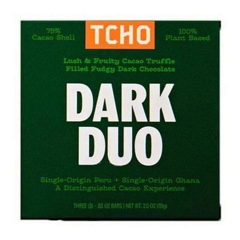 TCHO Chocolate, Dark Duo Chocolate Bar, 2.5 Oz TCHO Chocolate
