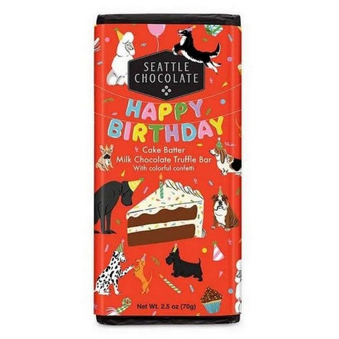 Happy Birthday Truffle Bar 2.5 Oz by Maeve Chocolate