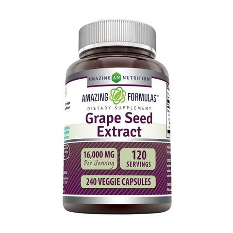 Amazing Nutrition, Amazing Formulas Grapeseed Extract, 16000 Mg, 240 VegCaps Amazing Nutrition