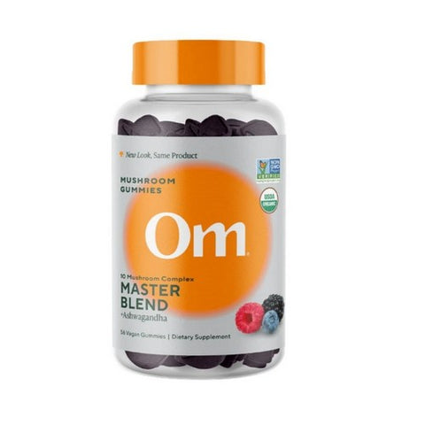 Mushroom Master Blend Mushroom Gummies Mixed Berry 56 Count by Om Mushrooms