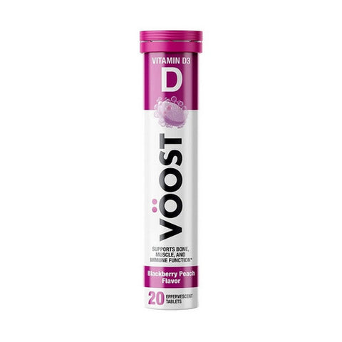 Vitamin D3 For Bone Muscle And Immune Effervescent Blackberry Peach 20 Count by Voost