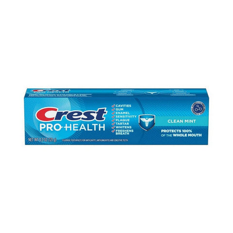 Crest, Pro Health Fluoride Toothpaste Clean Mint, 4.3 Oz Crest