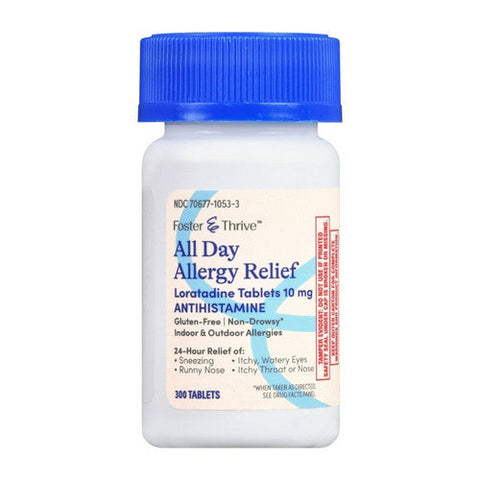 Foster And Thrive, All Day Allergy Relief Loratadine, 10 Mg, 300 Tabs Foster And Thrive
