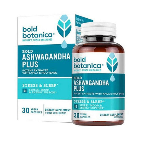 Bold Botanica, Bold Ashwagandha Plus, 30 Veg Caps Bold Botanica