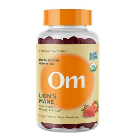Om Mushrooms, Lion's Mane Gummies, 60 Gummies Om Mushrooms