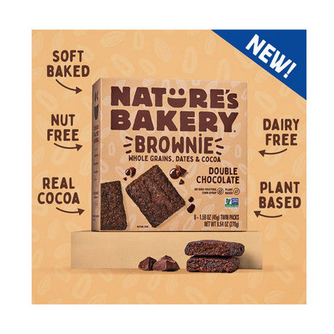 Natures Bakery, Double Chocolate Brownie, 9.54 Oz(Case Of 6) Natures Bakery