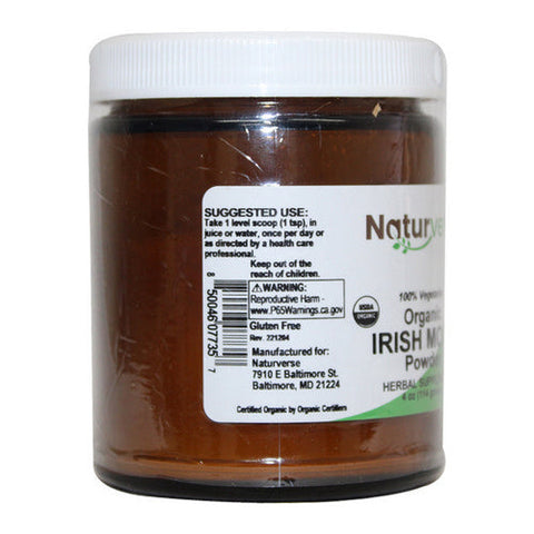 Naturverse, Organic Irish Moss Thallus Powder, 4 Oz Naturverse
