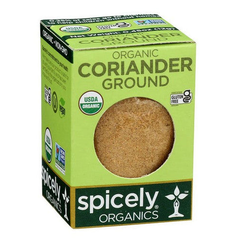 Spicely Organics, Organic Coriander Ground, 0.45 Oz (Case Of 6) Spicely Organics