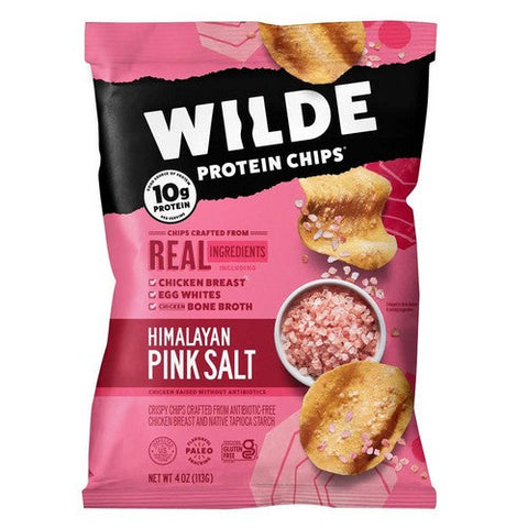 Wilde Snacks, Himalayan Pink Salt Protein Chips, 4 Oz (Case Of 12) Wilde Snacks