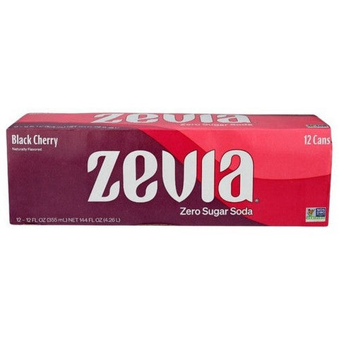 Zevia, Black Cherry Soda Zero Calorie, 144 Oz (Case Of 2) Zevia