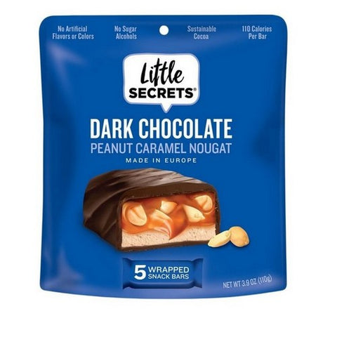 Little Secrets Llc, Peanut Caramel Nougat Bars In Dark Chocolate, 3.9 Oz(Case Of 6) Little Secrets Llc
