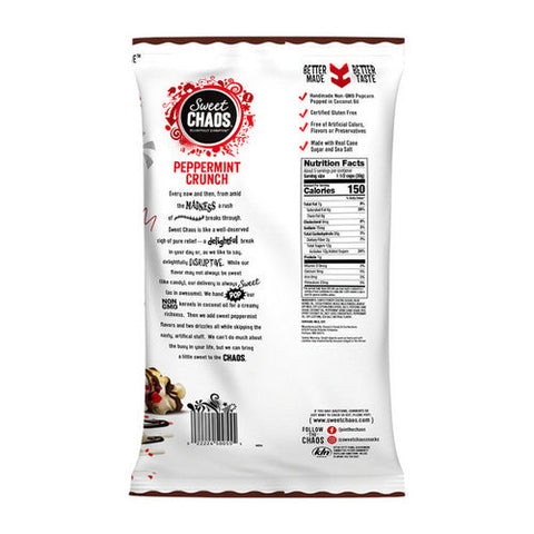 Sweet Chaos, Drizzled Popcorn Peppermint Crunch, 5.5 Oz (Case Of 12) Sweet Chaos
