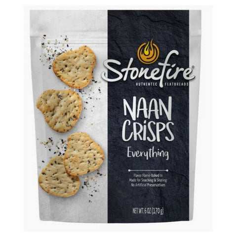 Stonefire, Everything Naan Crisps, 6 Oz (Case Of 12) Stonefire