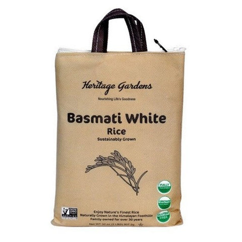 Heritage Gardens, Basmati White Rice, 2 Lbs(Case Of 5) Heritage Gardens