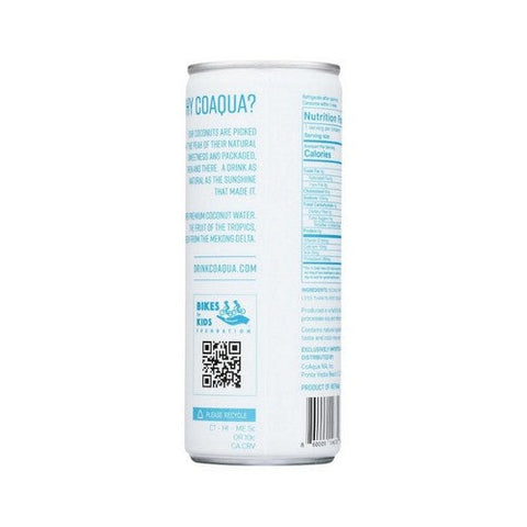 Coaqua, Original Super Premium Coconut Water, 8.4 Oz(Case Of 6)