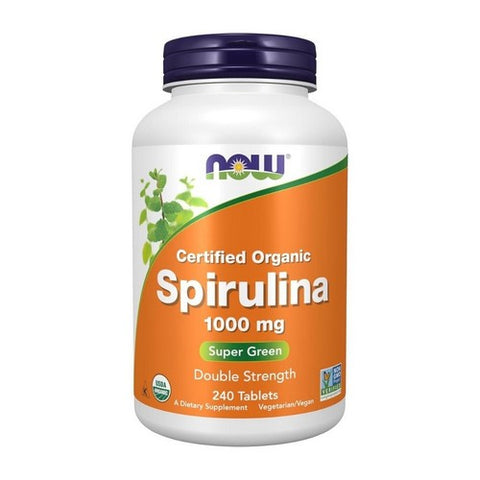 Now Foods, Spirulina Double Strength Organic, 1000 Mg, 240 Tabs Now Foods