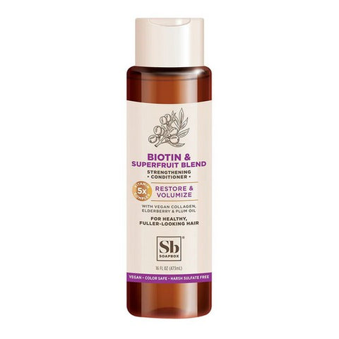 Soapbox, Biotin And Superfruit Restore And Volumize Conditioner, 16 Oz Soapbox
