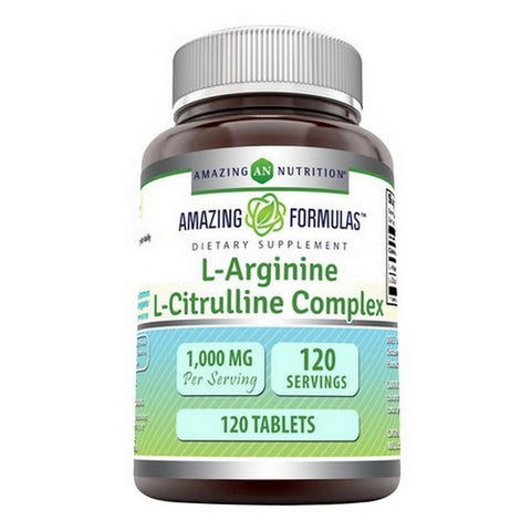Amazing Formulas L-Arginine and L-Citrulline 1000 Mg by Amazing Nutrition