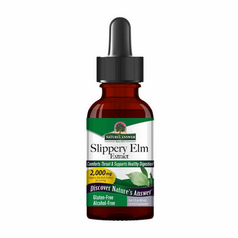 Nature's Answer, Slippery Elm Extract Alcohol-Free, 2000 Mg, 2 Oz Nature's Answer