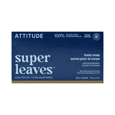 Attitude, Leaves Bar Soap Sage And Rosemary, 4 Oz Attitude