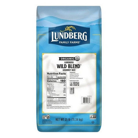 Lundberg, Organic Wild Blend Gourmet Brown Rice, 25 Lbs Lundberg