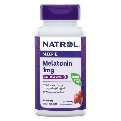 Natrol, Melatonin Fast Dissolve, 1 Mg, 90 Count Natrol