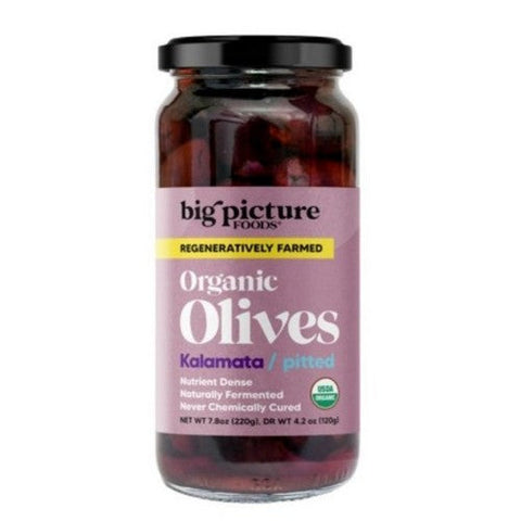 Big Picture Foods, Organic Kalamata Pitted Olives, 7.8 Oz (Case Of 8) Big Picture Foods