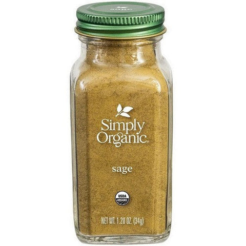 Simply Organic, Organic Sage Leaf Ground, 1.20 Oz Simply Organic