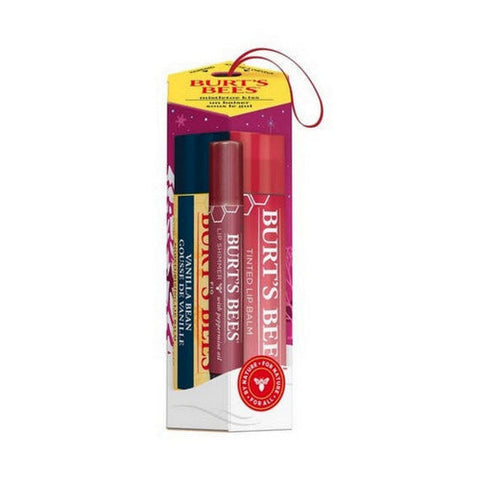 Burts Bees, Mistletoe Kiss Red Collection Holiday Gift Set, 3 Pack Burts Bees