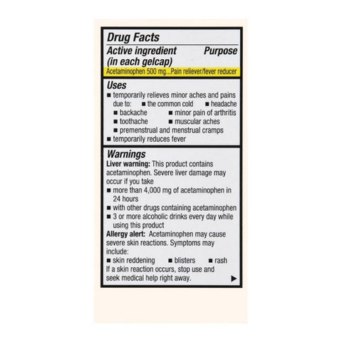 Foster And Thrive, Extra Strength Pain Relief Acetaminophen, 500 Mg, 24 Caps