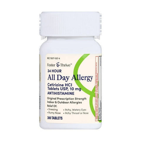 Foster And Thrive, All Day Allergy Cetirizine Hcl, 10 Mg, 300 Tabs Foster And Thrive