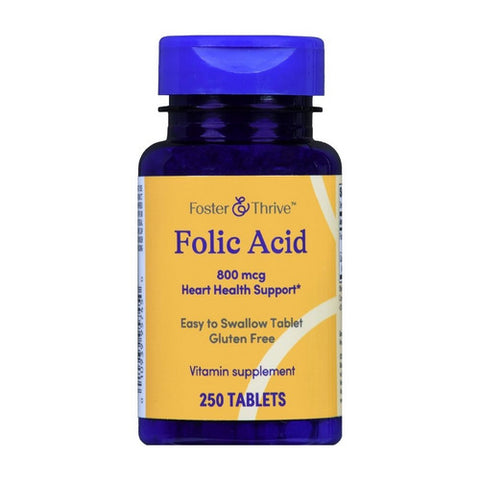 Foster And Thrive, Folic Acid, 800 Mcg, 250 Tabs Foster And Thrive