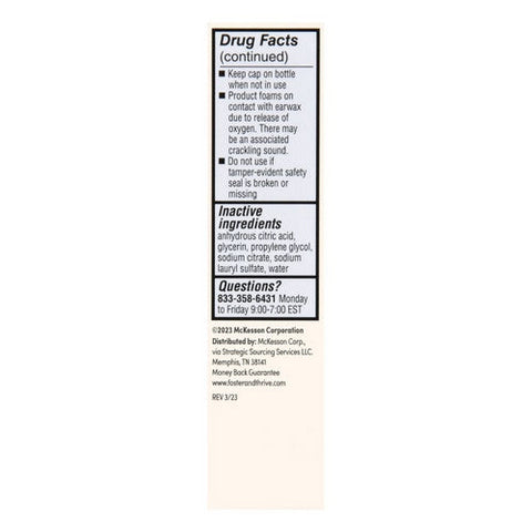 Foster And Thrive, Earwax Removal Drops Carbamide Peroxide 6.5%, 0.5 Oz Foster And Thrive